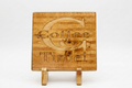 Coffee Time Carved Pine Wood Sign